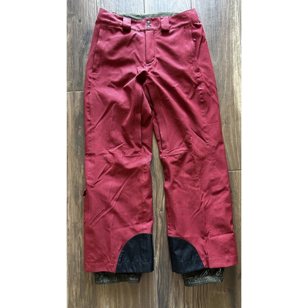 Columbia‎ Titanium Omni-Tech Snow Pants Womens Medium Burgundy Red Insulated Ski